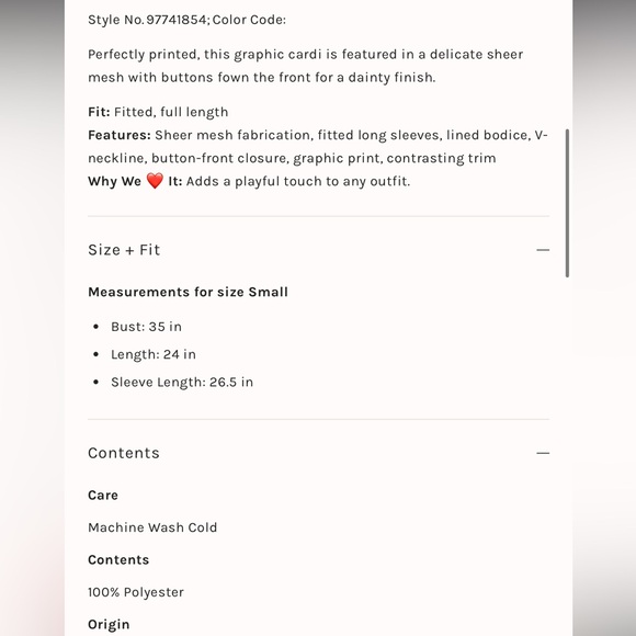 NWT Free People Home Grown Mesh Cardi - Picture 5 of 5